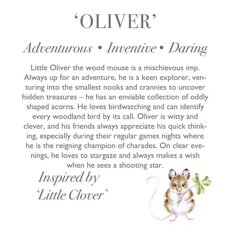 Wrendale Plush Oliver Mouse Junior - image 2