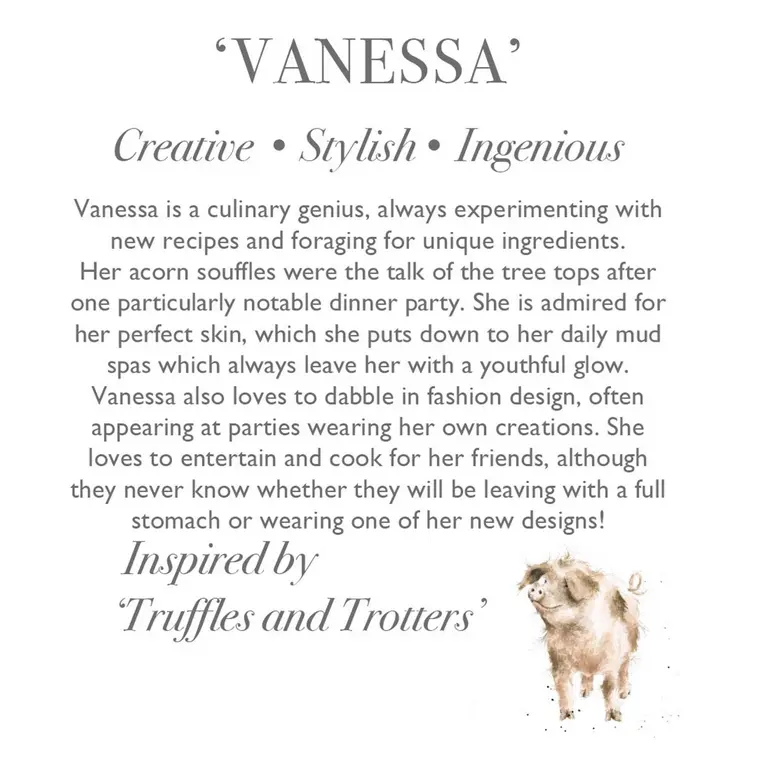 Wrendale Plush Vanessa Pig Large - image 3