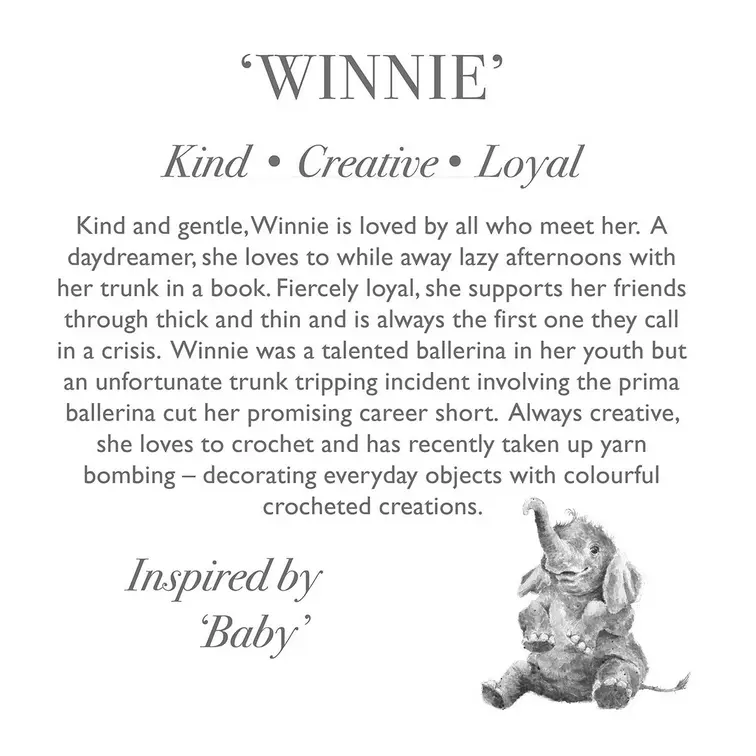 Wrendale Plush Winnie Elephant Junior - image 3