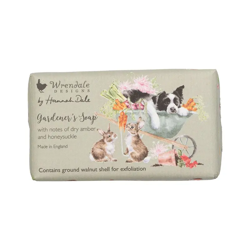 Wrendale Soap Dry Amber & Honeysuckle - Gardener's Exfoliating Soap - image 1