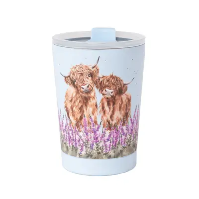 Wrendale Travel Cup Highland Cow - Gentle Giants - image 1