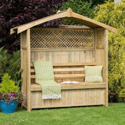 Zest Hampshire Arbour With Storage Box