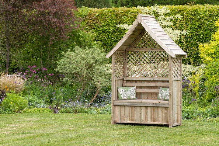 Norfolk Arbour with Storage Box  1.48m x 0.67m x 2.26m