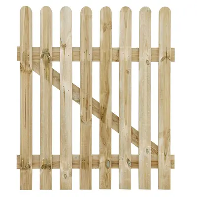 Rounded Top Picket Pale Gate